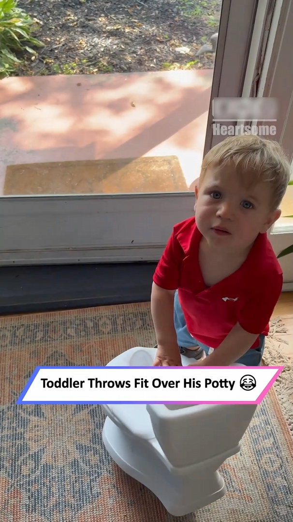 Young child becomes distressed over leaving home without essential item
