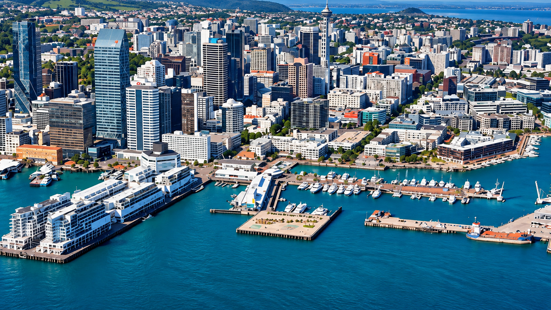 New Zealand Maritime Museum beside Auckland Harbour