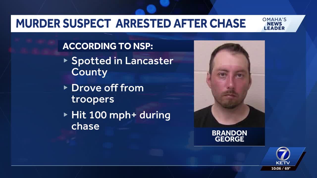 Nebraska troopers arrest North Dakota murder suspect after high-speed chase
