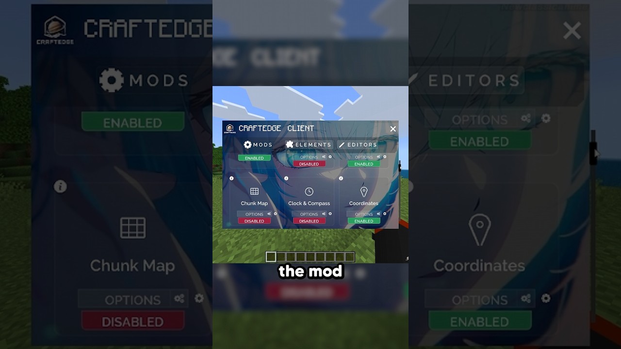 The new Minecraft Bedrock mod menu client?