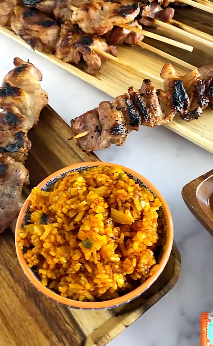 Filipino java rice with rich savory flavor