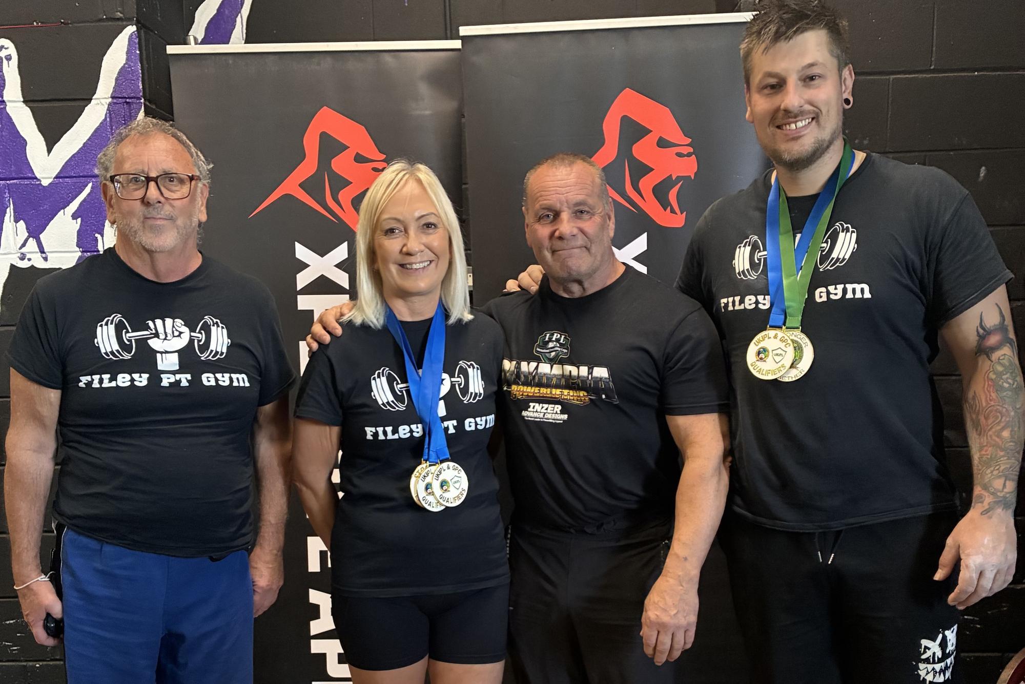 Medal delight for Filey PT Gym powerlifters at Rotherham’s Strength ...