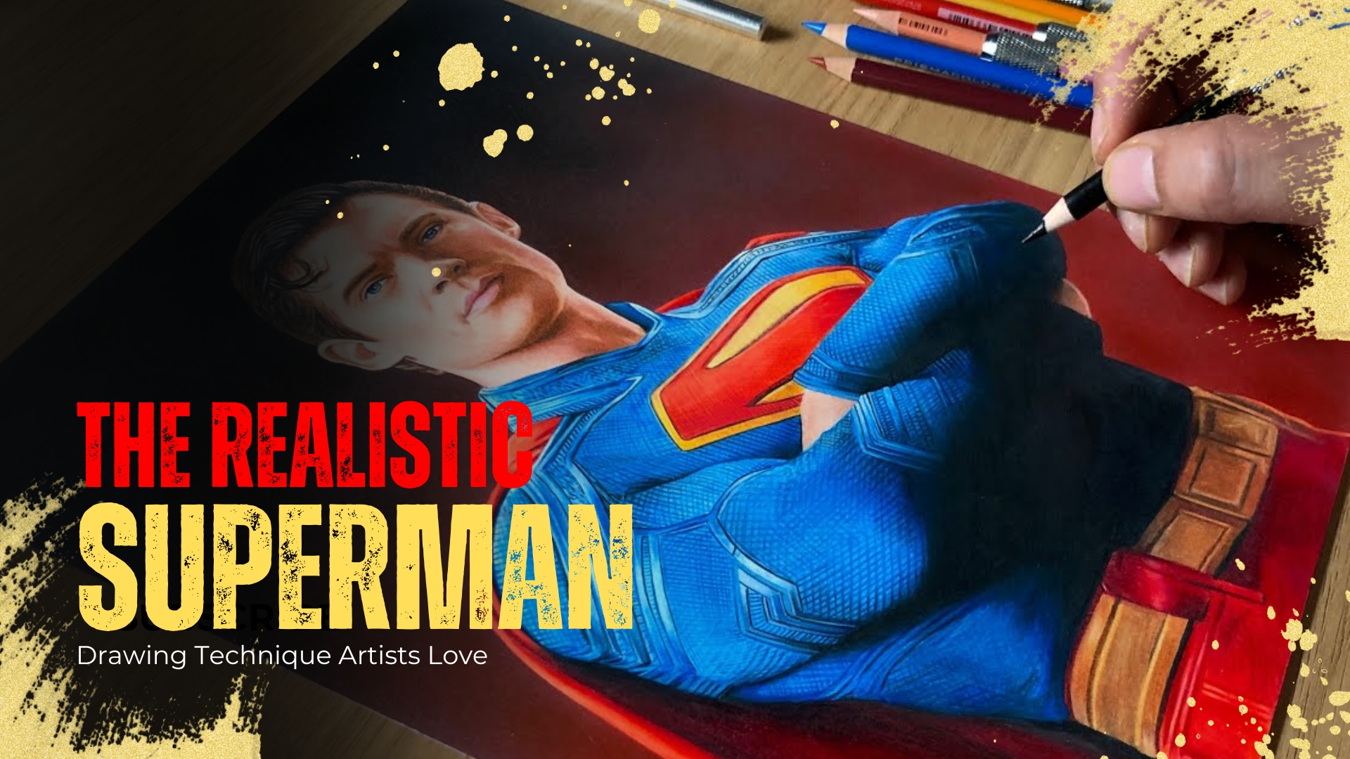 The realistic Superman drawing technique artists love
