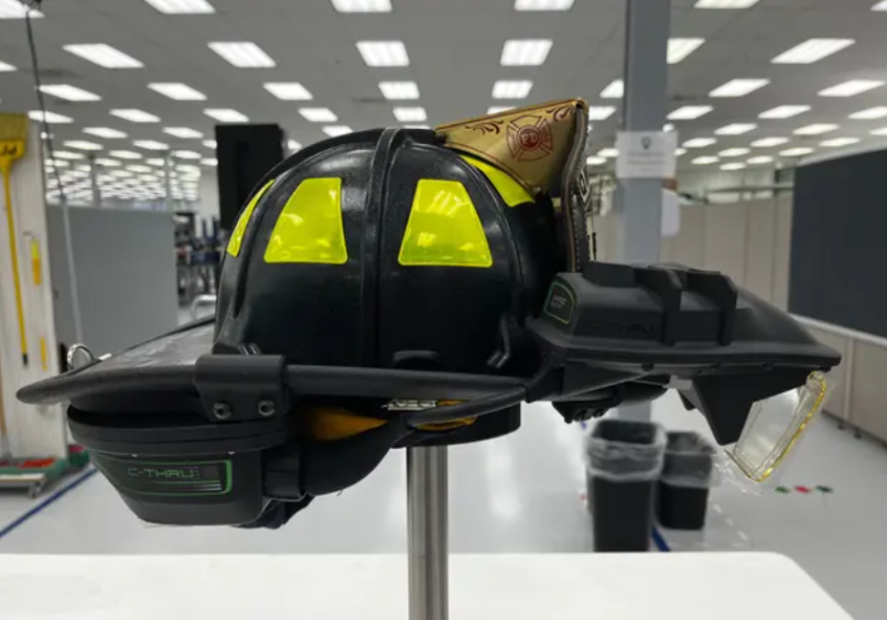 Oklahoma City firefighters test AI helmet that helps them see through smoke
