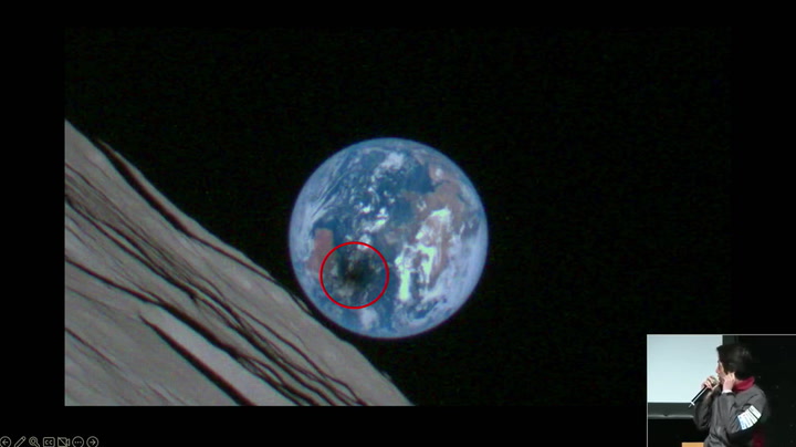 Private Japanese moon lander's view of solar eclipse shadow and Earth
