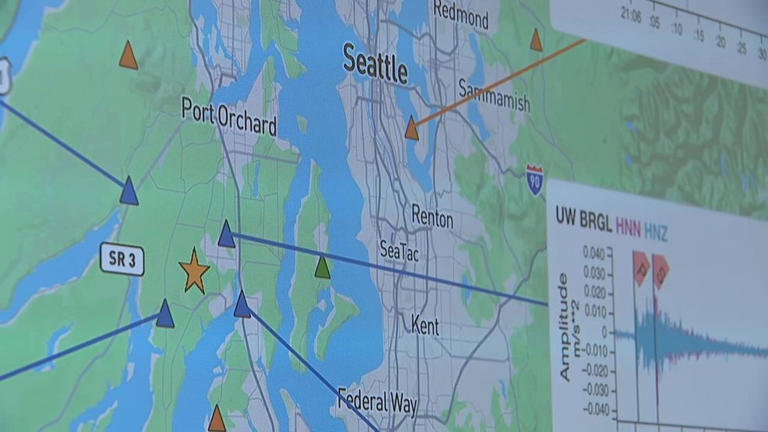 Magnitude 4.2 quake hits Puget Sound area centered west-northwest of ...