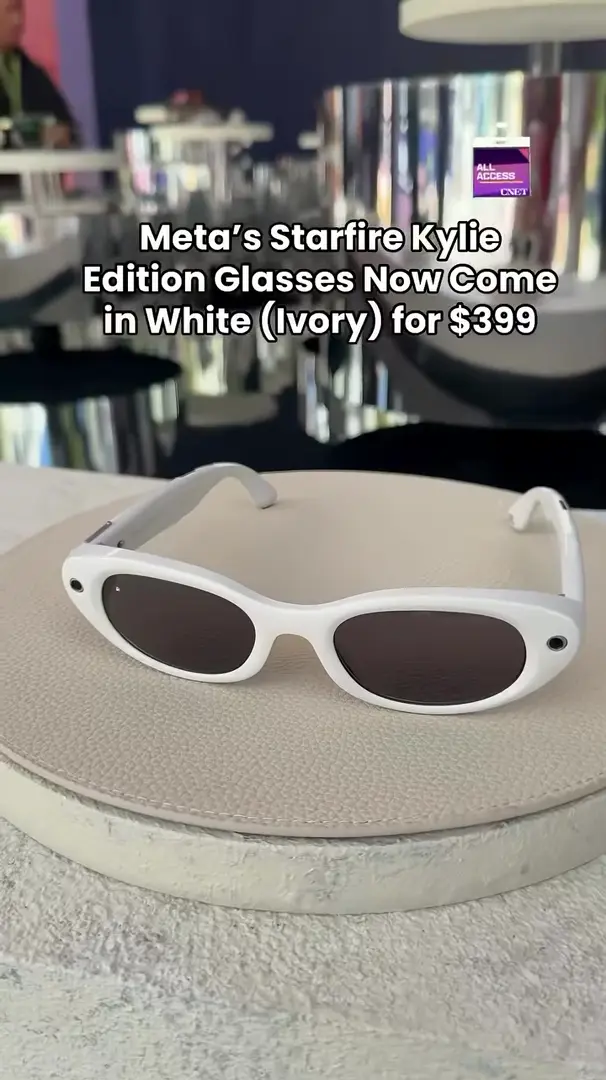 Meta's Starfire Kylie edition glasses now come in white (ivory)