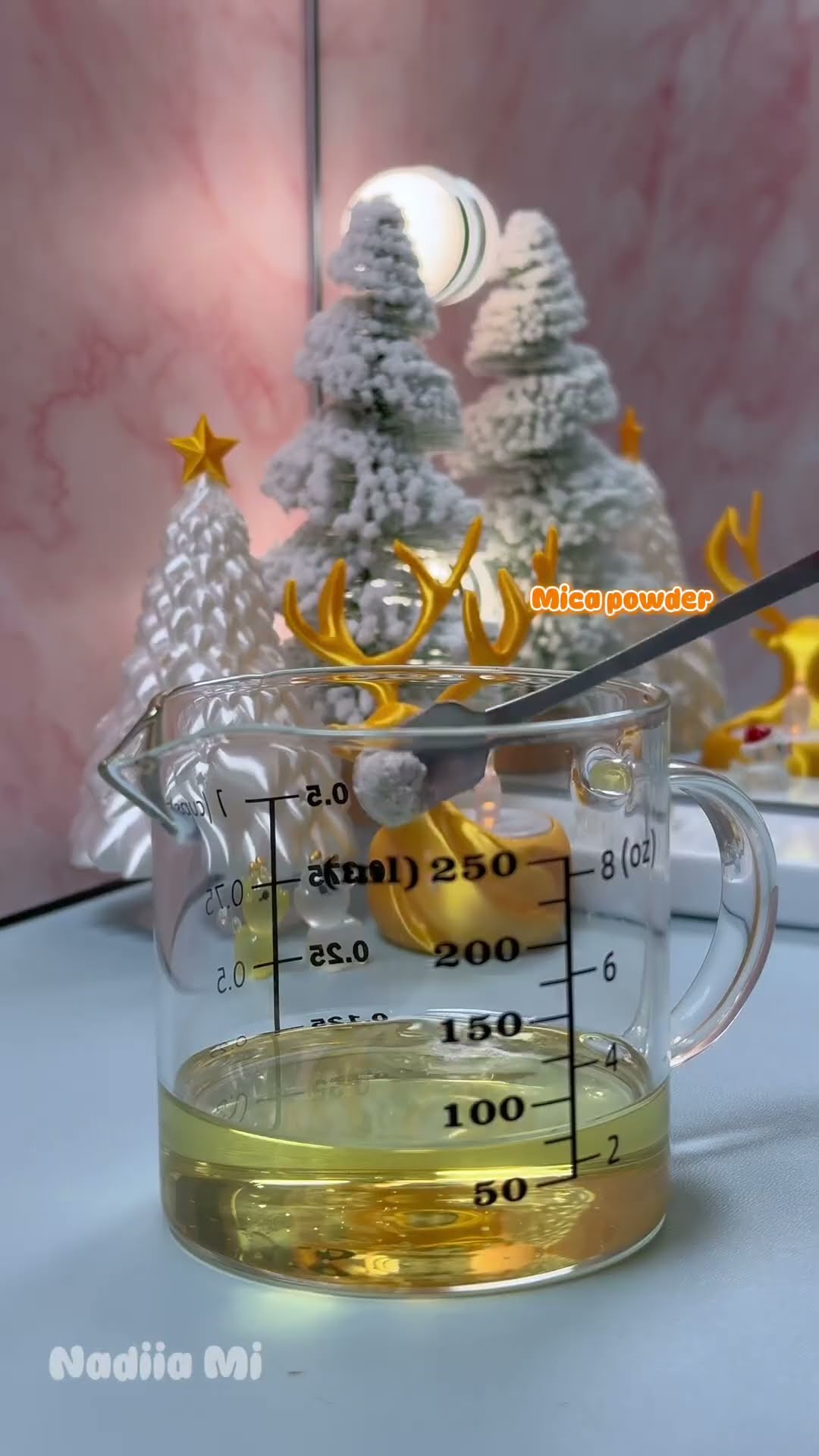 Mandarin cocktail candle DIY 🍊 | Christmas ASMR