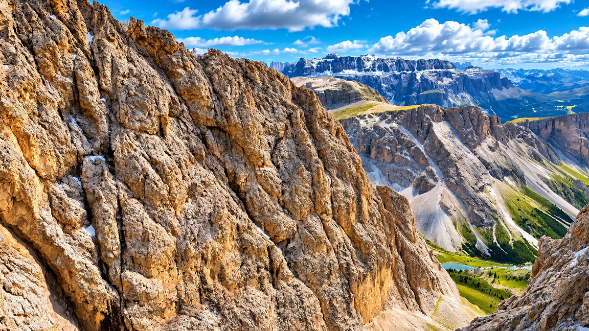 Inside the dramatic rocky peaks of the Dolomites