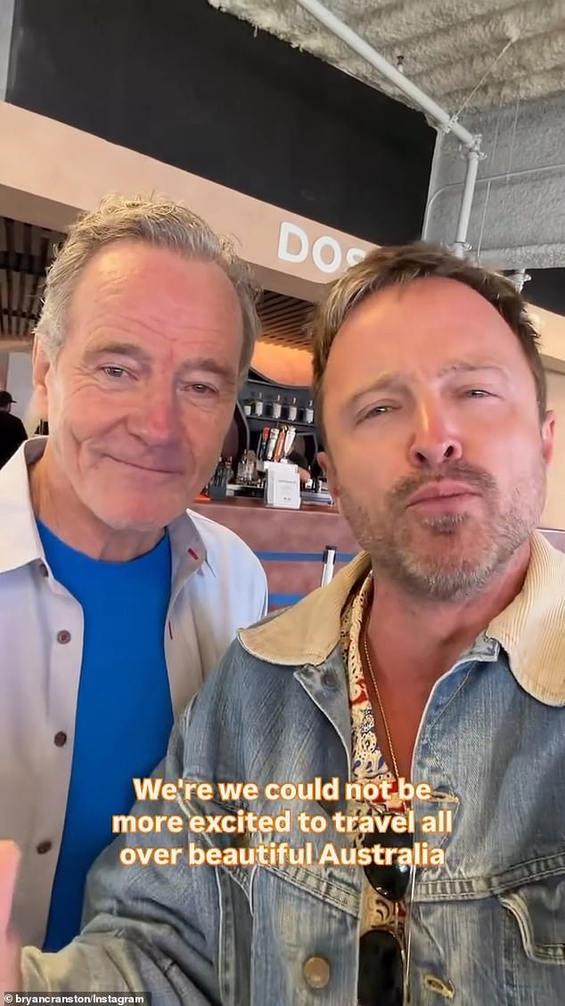 Breaking Bad stars Bryan Cranston and Aaron Paul announce Australian tour