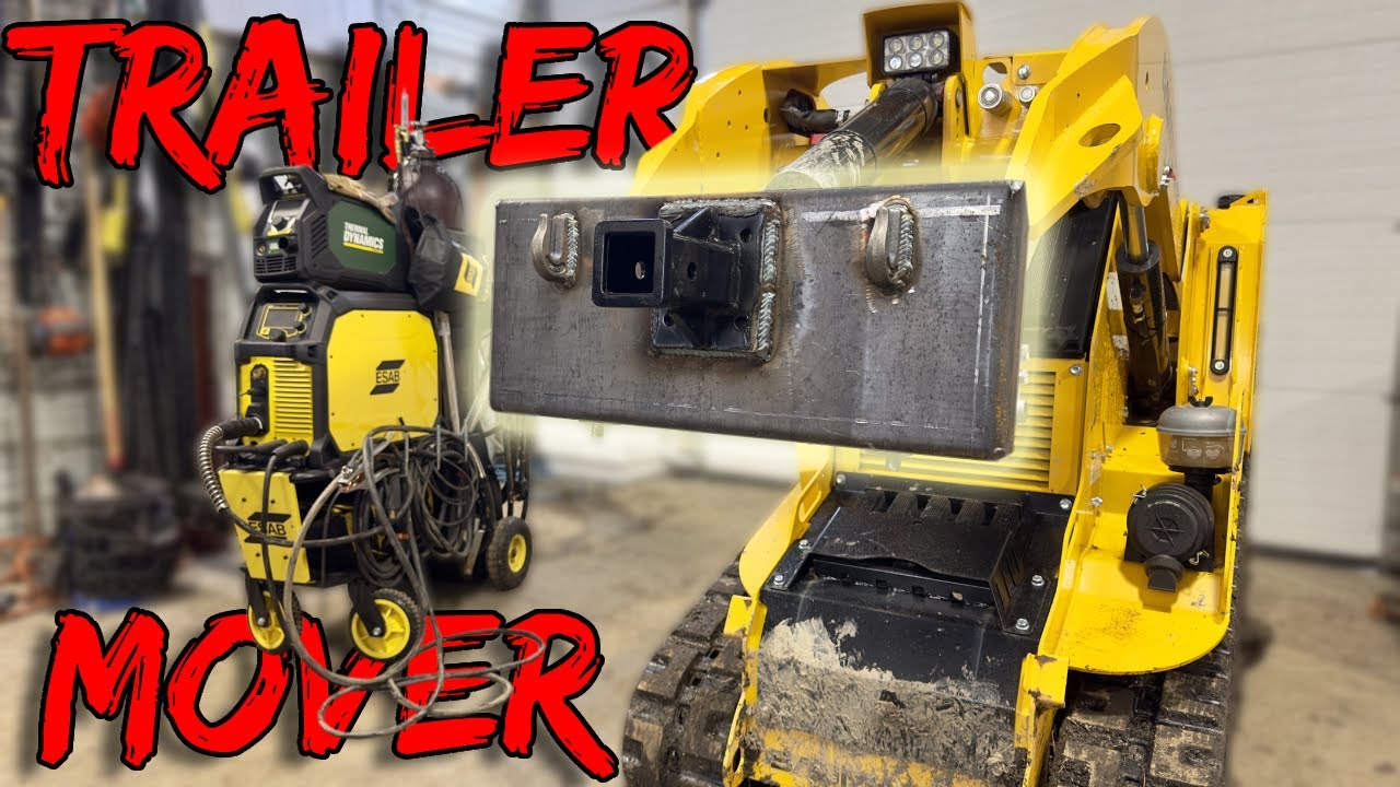 I built a $128 trailer mover for a mini skid steer