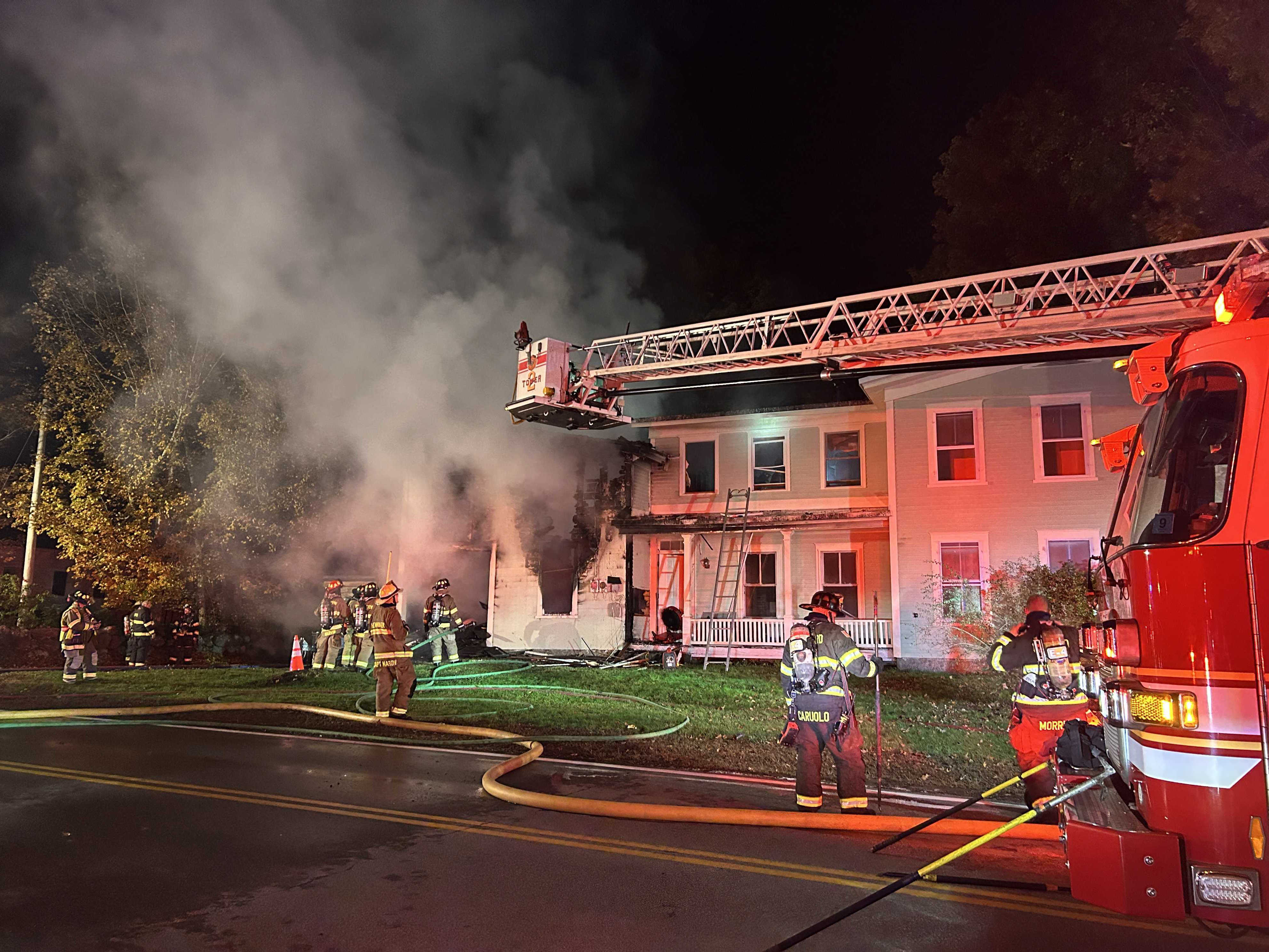 Crews respond to abandoned house fire in Hillsborough