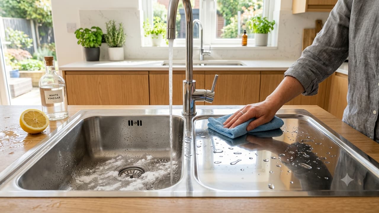 How to make your stainless steel sink shine like brand new within minutes