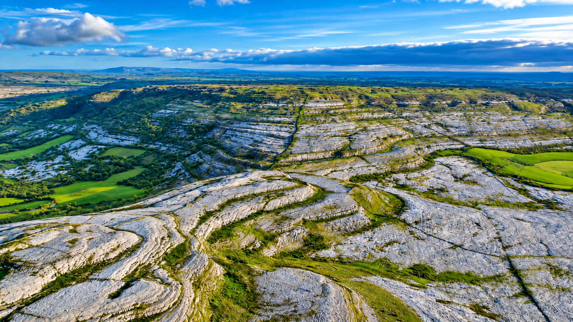 A vast limestone landscape unlike the rest of Ireland
