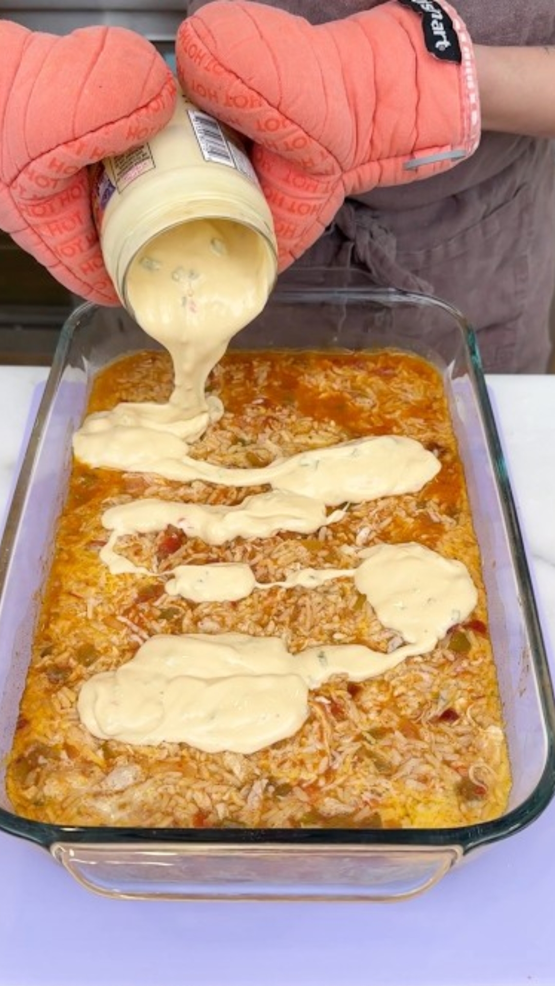 This Mexican queso rice with chicken is an easy one pan dinner