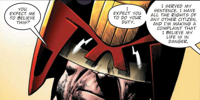 Nearly five decades later, Judge Dredd's biggest joke is still relevant ...