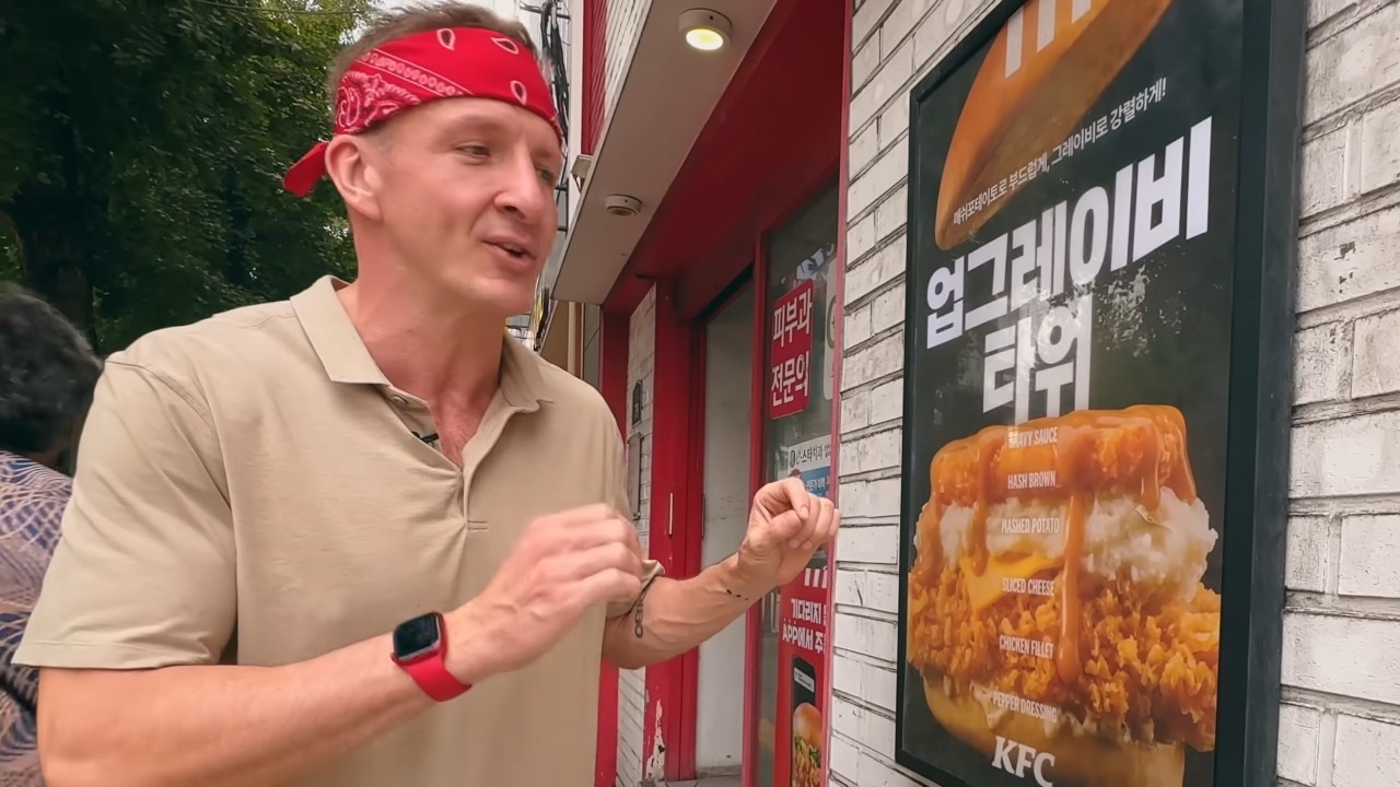 He tried American fast food in South Korea - almost every menu had been ...
