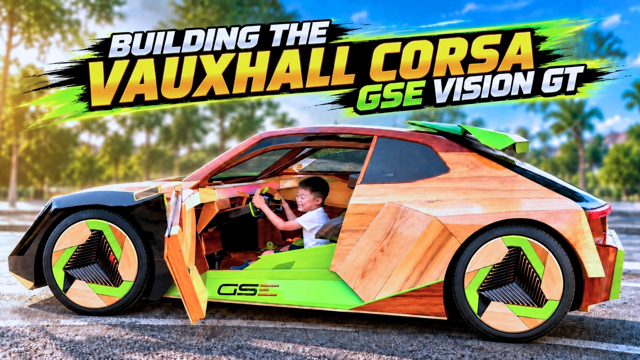 Building a fully functional wooden Opel concept car | DIY electric ...
