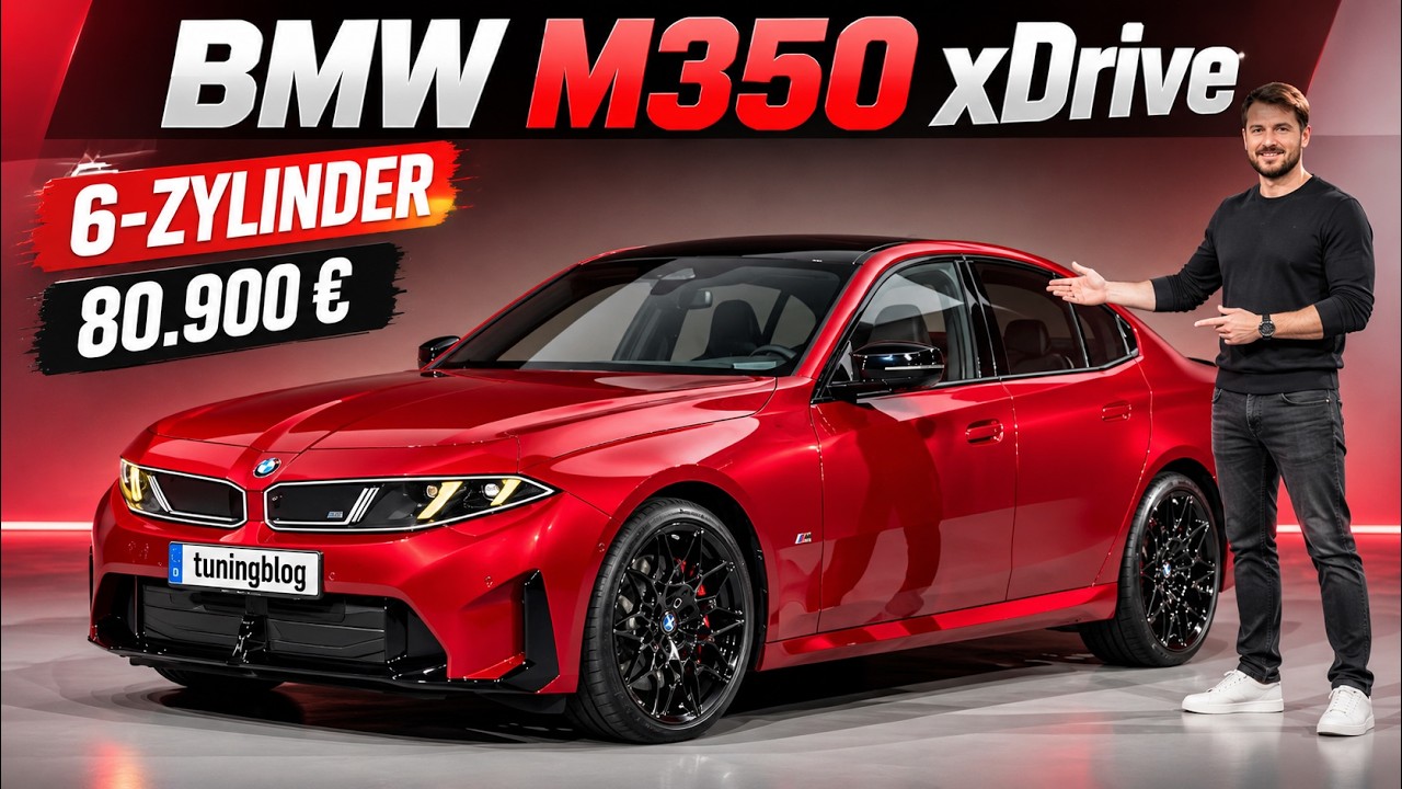 BMW M350 xDrive (G50) in fire red – Technik & erster Eindruck