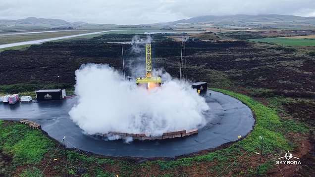 Scottish space company hails succesful 'hot fire' test of rocket engine