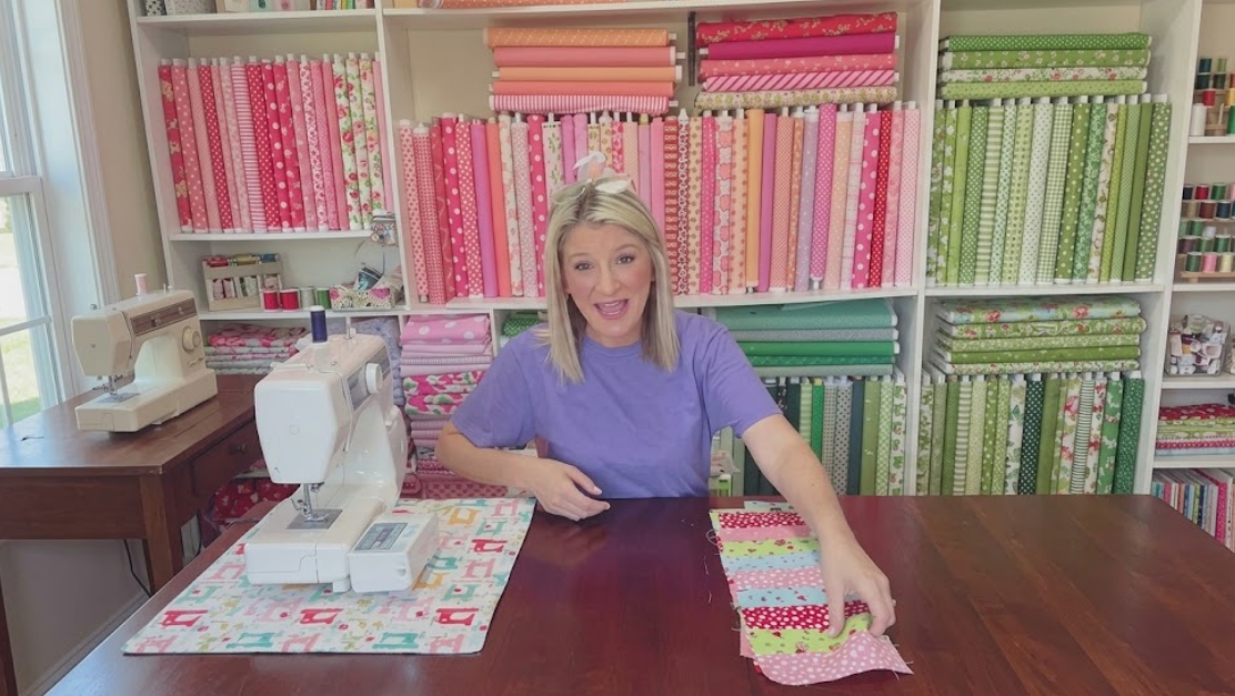Easy patchwork technique for garden quilt projects