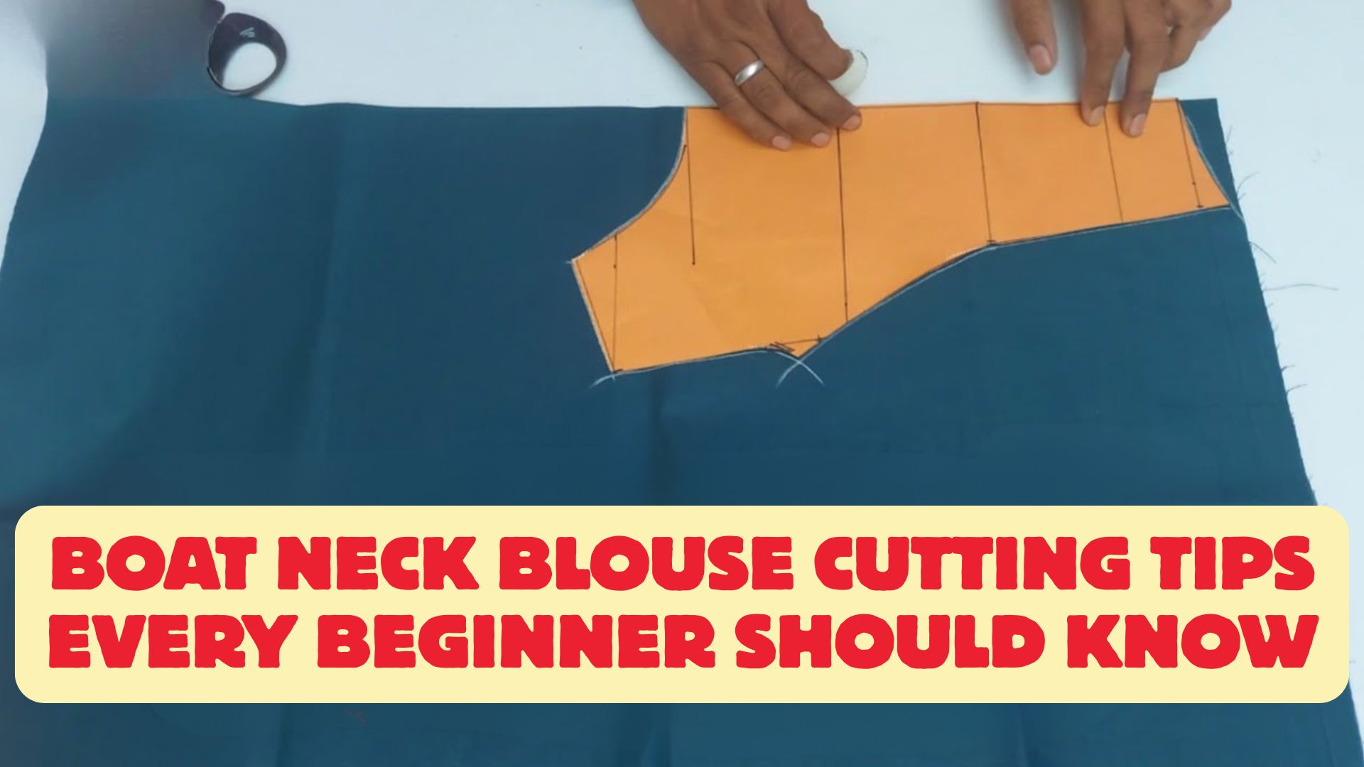 Boat neck blouse cutting tips every beginner should know