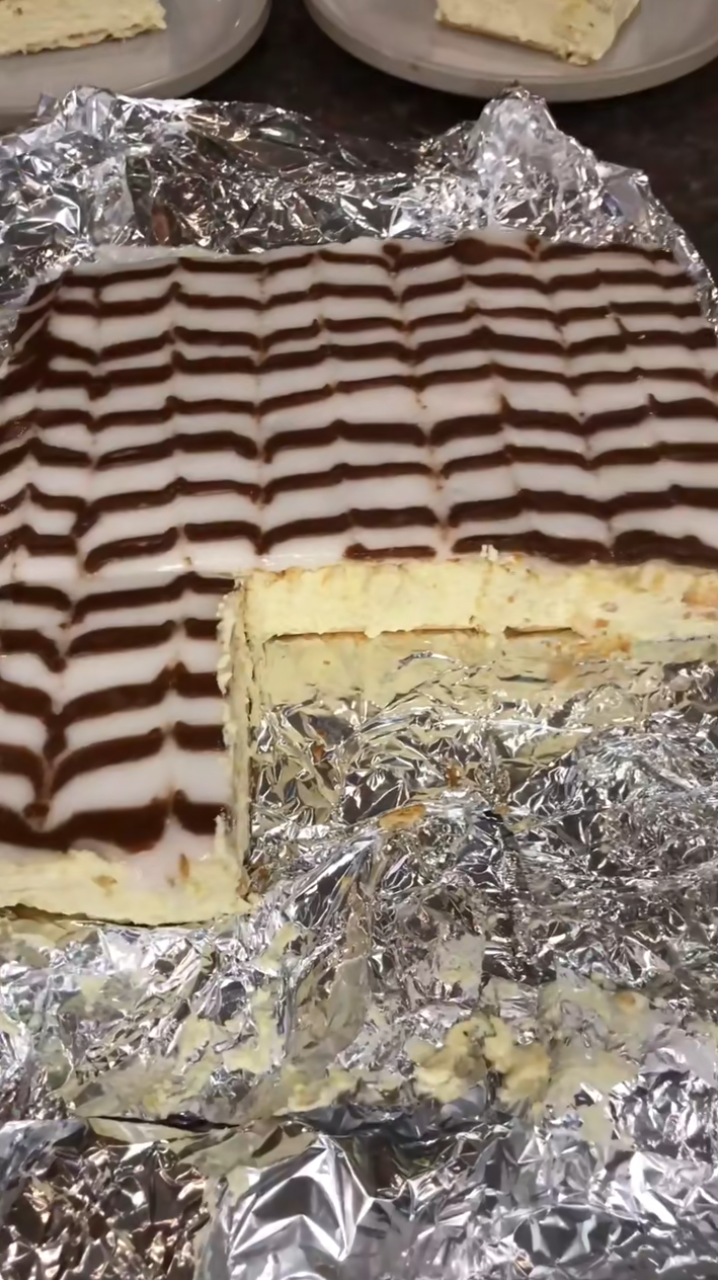 Creamy no bake custard slice made simple