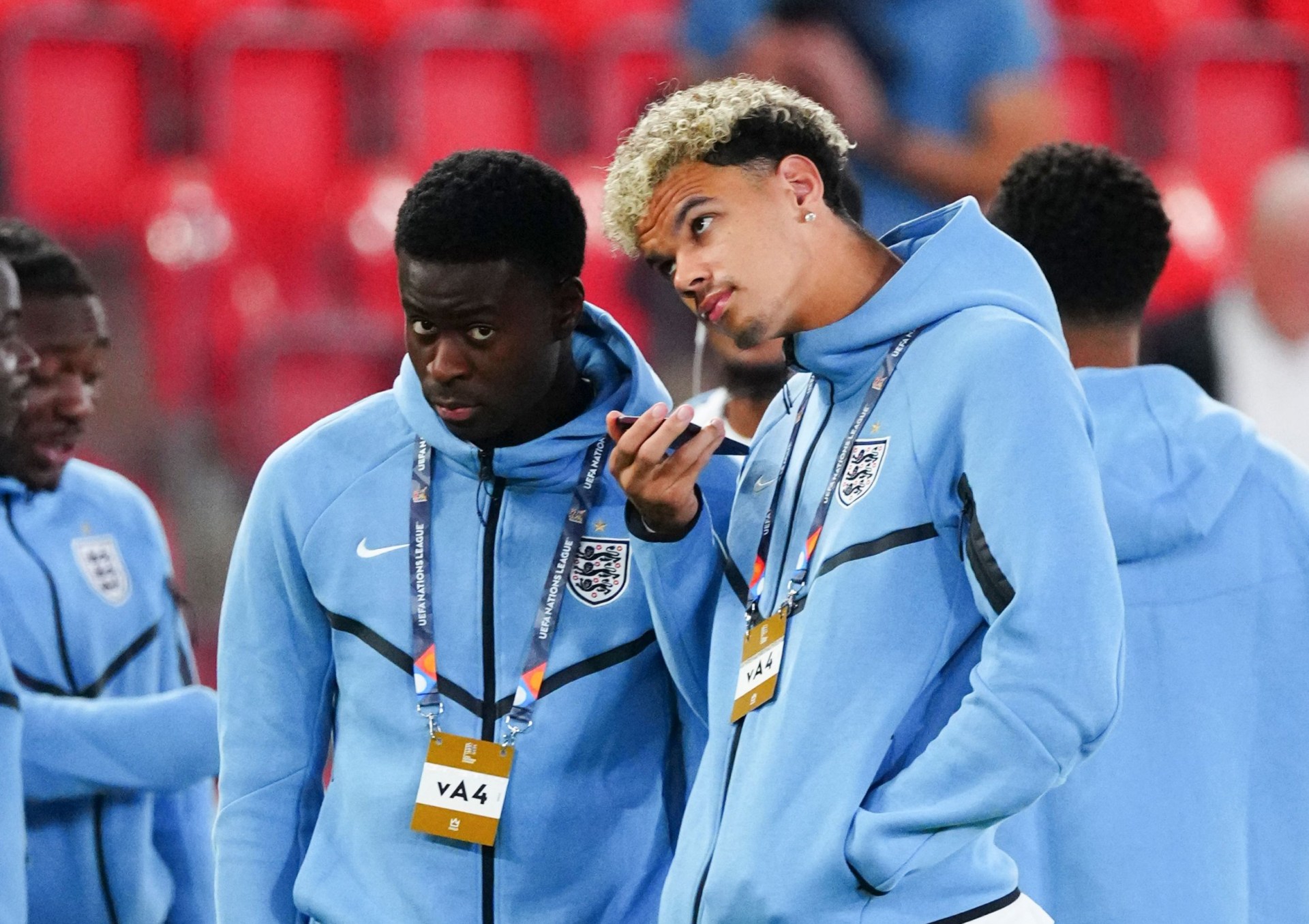 Marc Guehi and Nico O’Reilly heard of the Man City verdict while on England duty (Picture: Shutterstock)