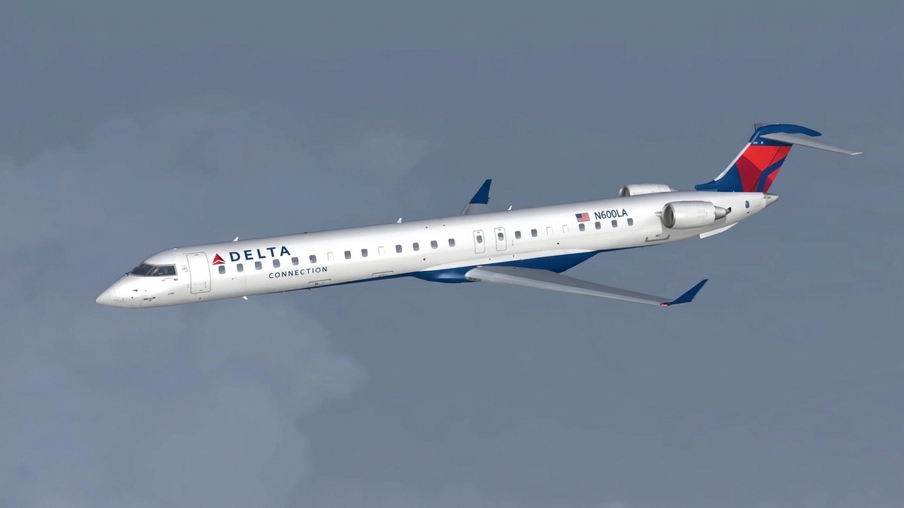 Delta CRJ-900 VATSIM arrival into Kansas City (FSX)