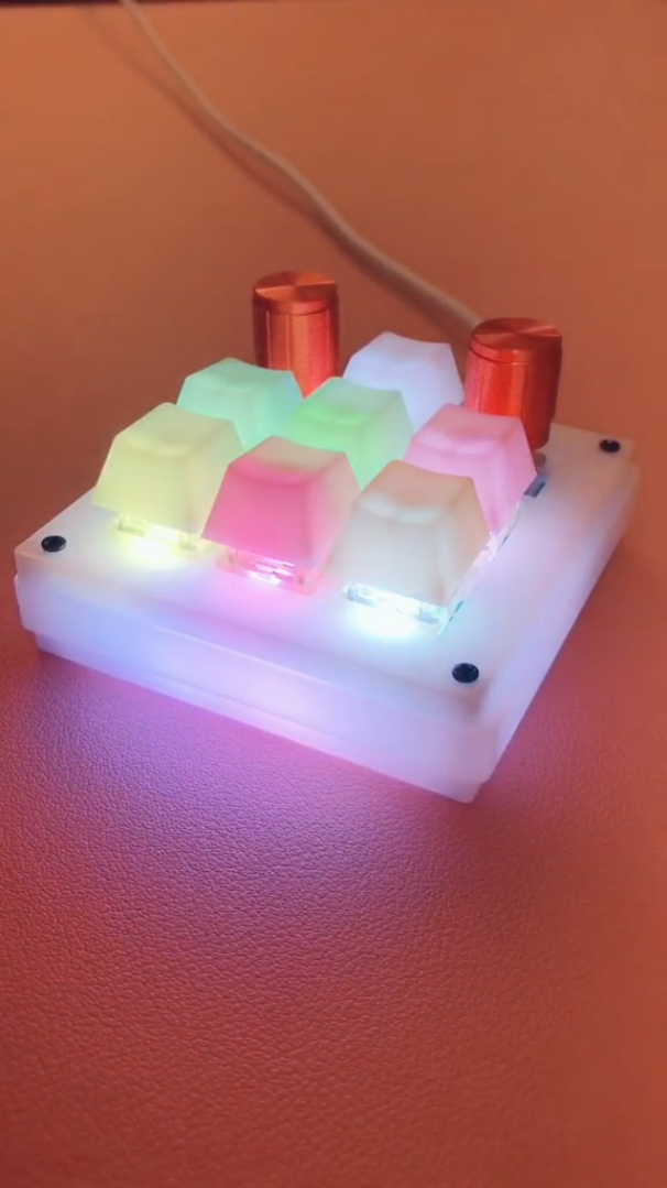 Custom keyboard upgrade with a stylish acrylic case