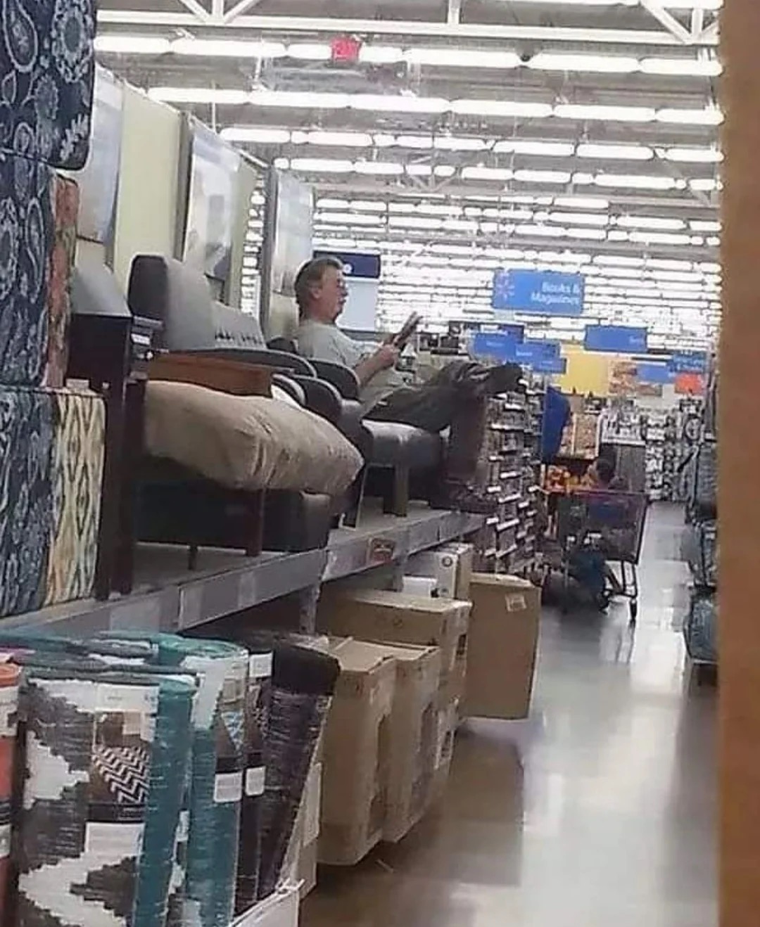 Gotta test out the furniture before you buy