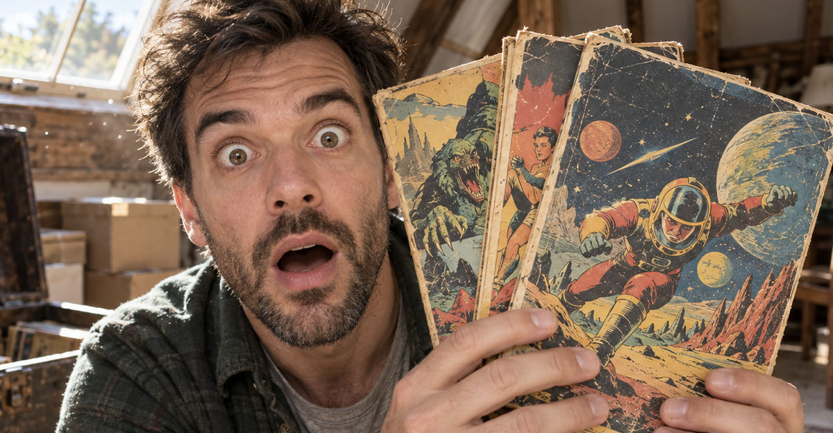 We just bought a new house and discovered a chest full of vintage comic ...
