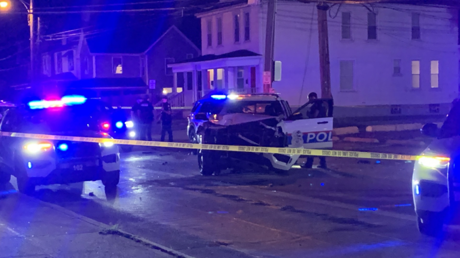 Columbus officer injured after crash that occurred during pursuit