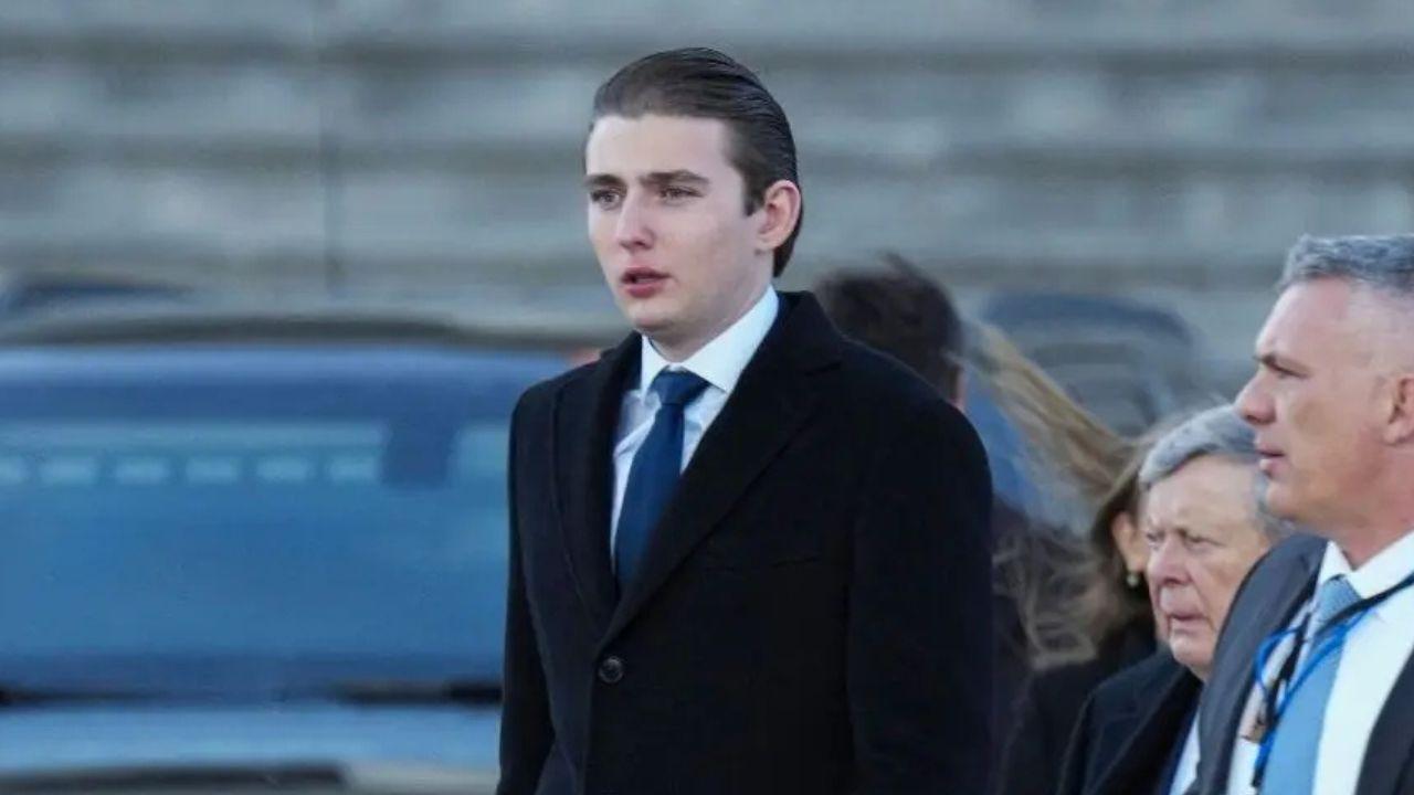 Barron Trump looks unrecognizable with unkempt college makeover as his ...