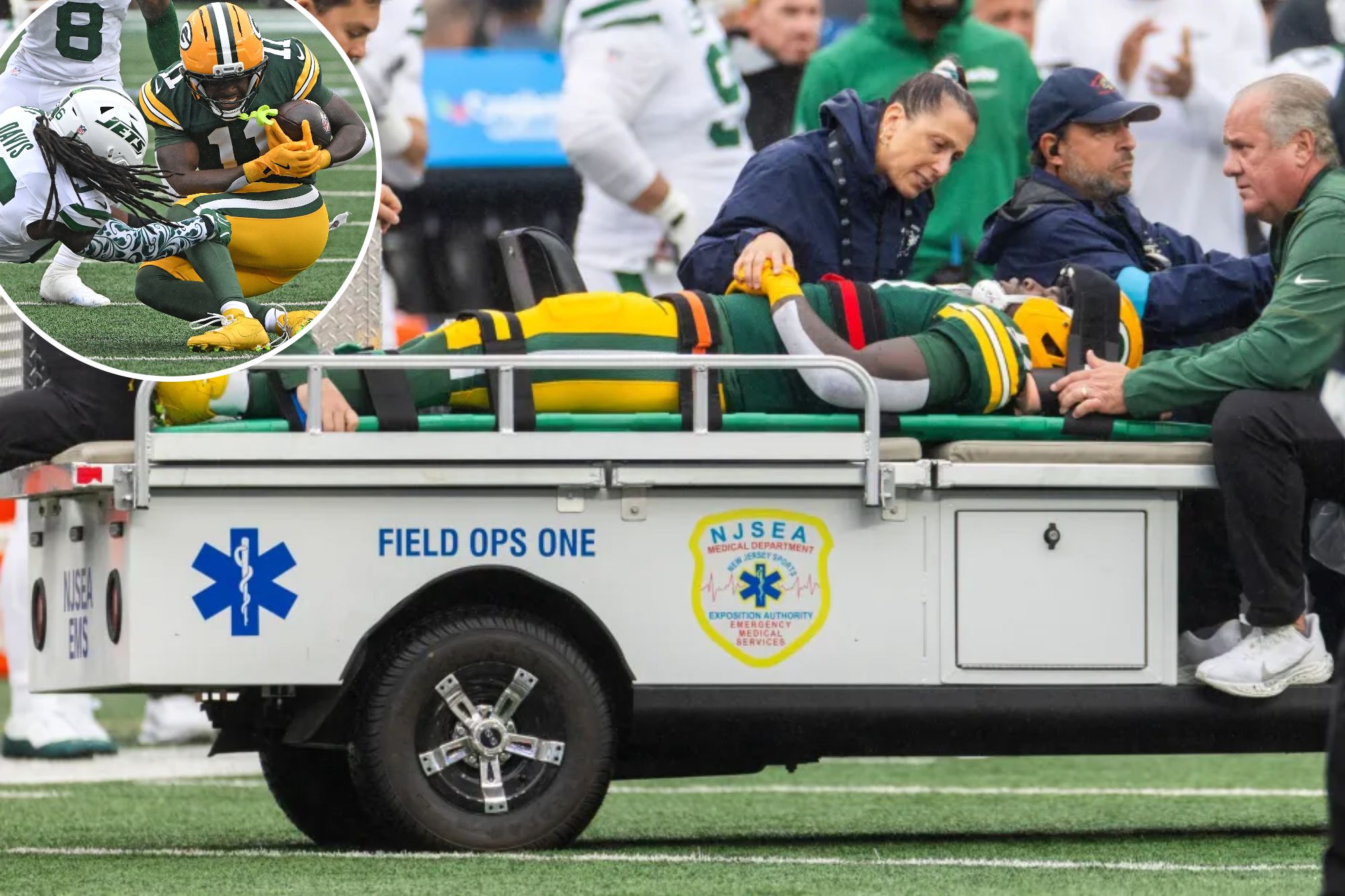 Packers receiver Jayden Reed out for season after frightening neck ...