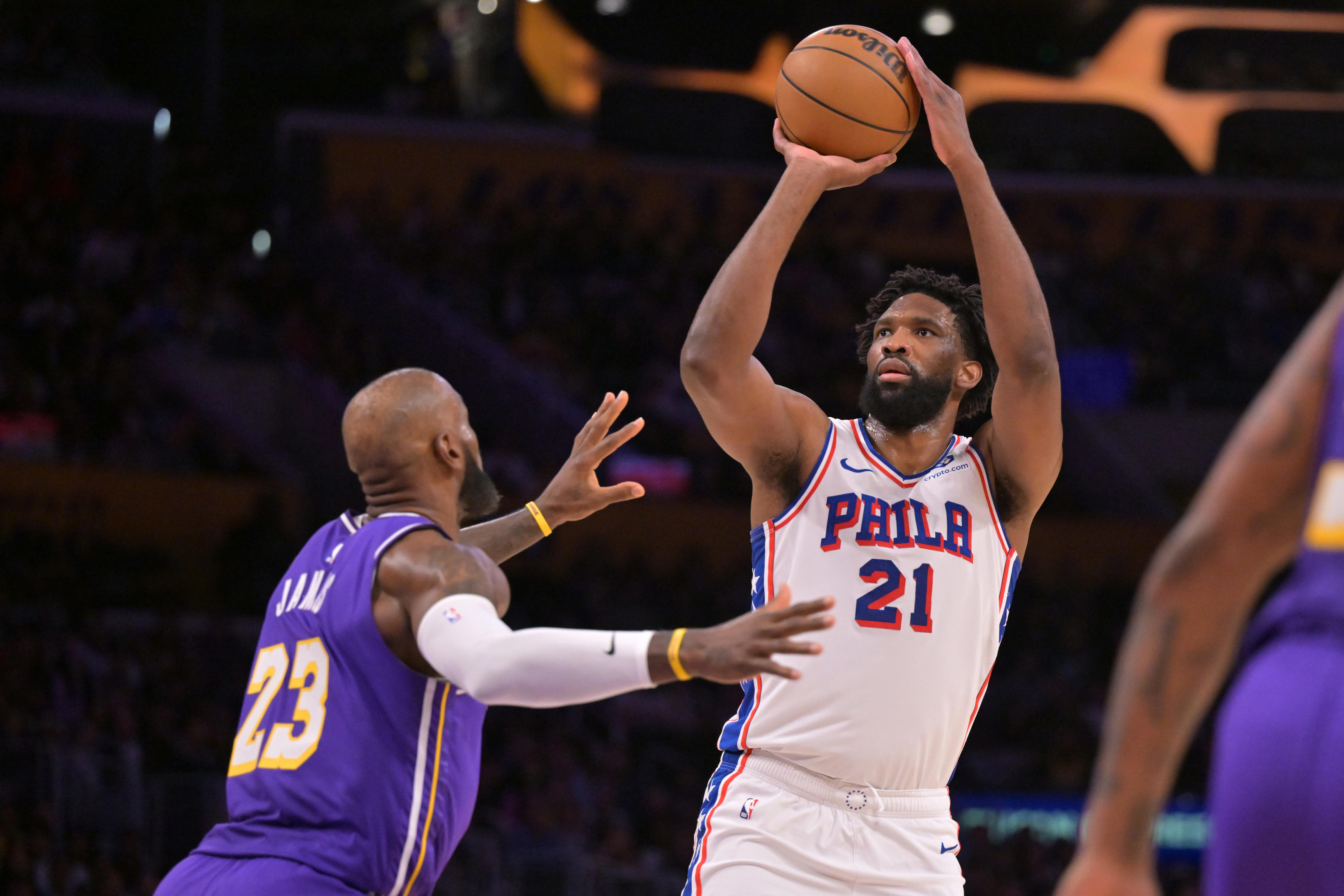Sixers' LeBron James talks passing championship habits to Joel Embiid
