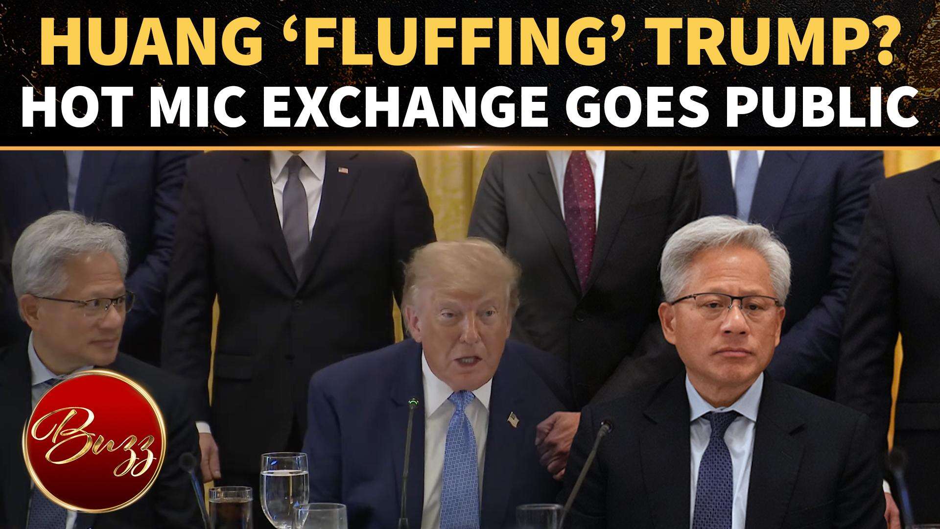Fluffing' Trump? Nvidia CEO Jensen Huang's hot mic praise sparks major ...