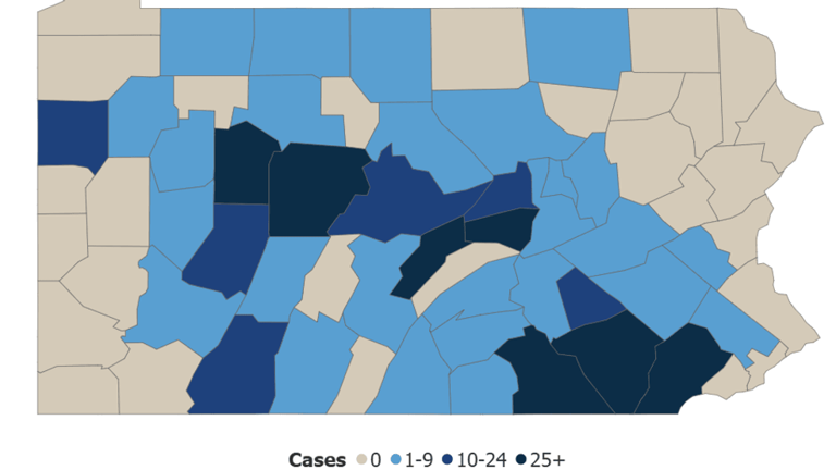 Pennsylvania reports fifth measles-associated death as cases near 1,000