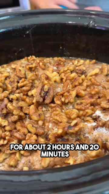 This crockpot pumpkin dump cake is the easiest fall dessert