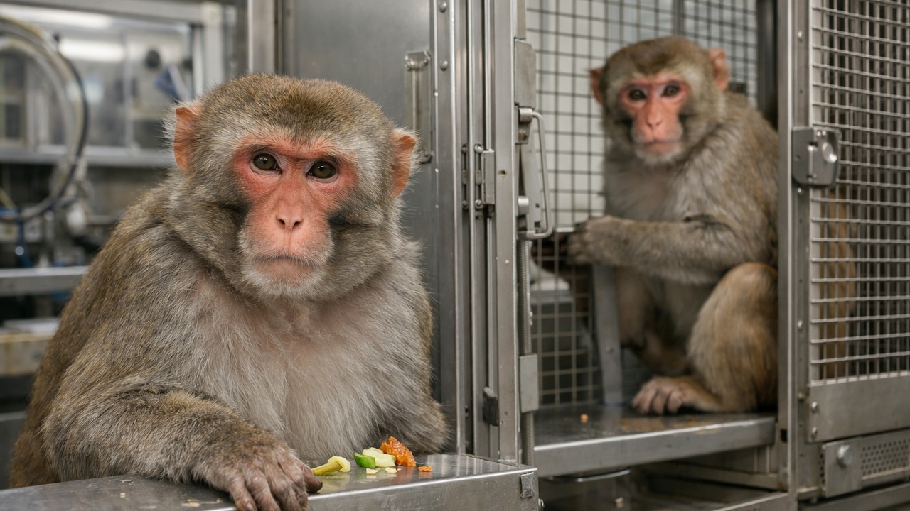 A surgeon put one monkey’s head on another monkey’s body - then it woke up