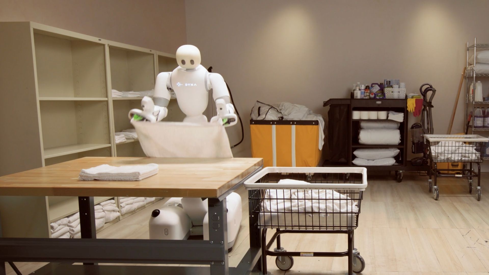Watch: New humanoid robot unloads laundry and folds towels without ...