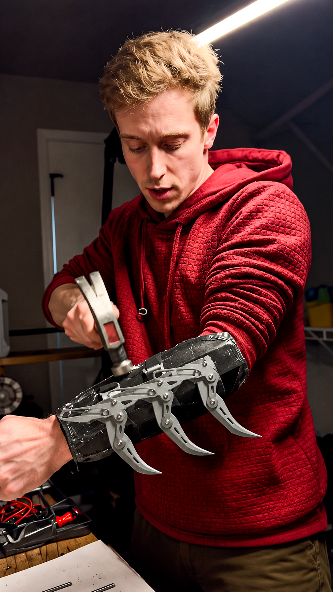 Batman armor flaw exposed during a brutal live hammer impact test