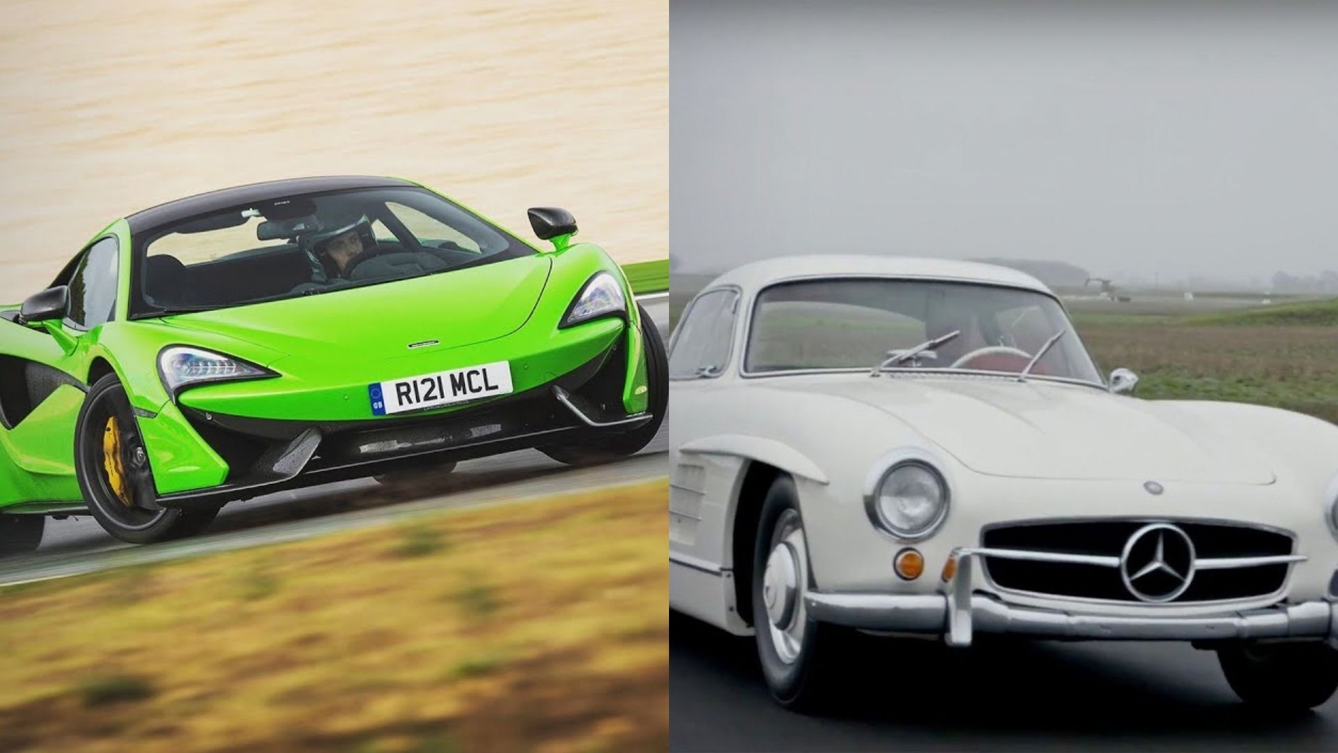 McLaren 570S Spider vs Mercedes-Benz 300 SL Gullwing