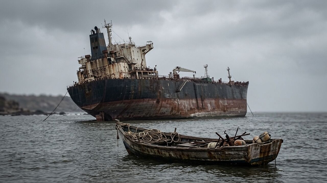Four die in explosion aboard stranded tanker off Manori Beach