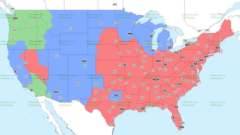 NFL coverage map week 4: TV broadcast schedule and announcers for FOX ...