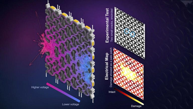 3D-printed materials reveal where damage develops with real-time ...
