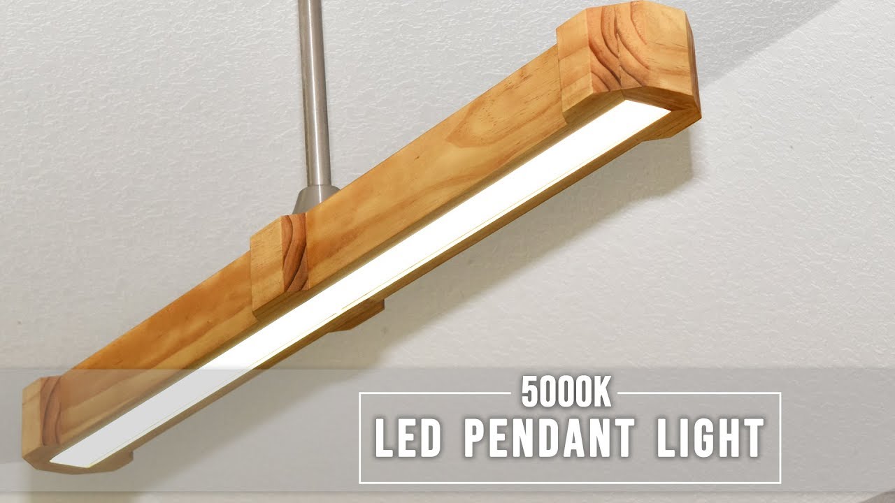 I made a pendant light with DIY linkable LED