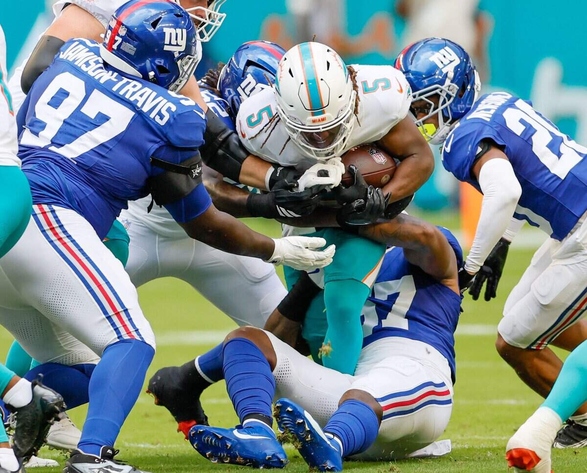 Dolphins' Hafley addresses running back situation, key personnel issues ...
