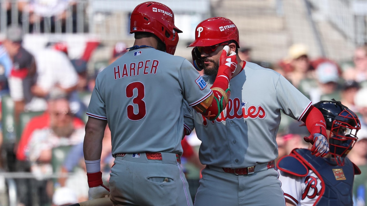 Phillies avoid elimination vs. Braves, box score stats, highlights ...
