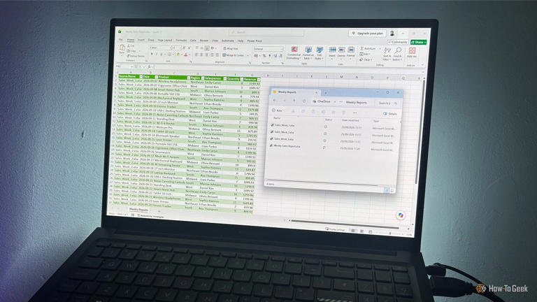 I connected Excel to a folder on my PC, and my weekly report now ...